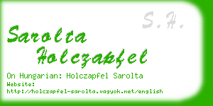 sarolta holczapfel business card